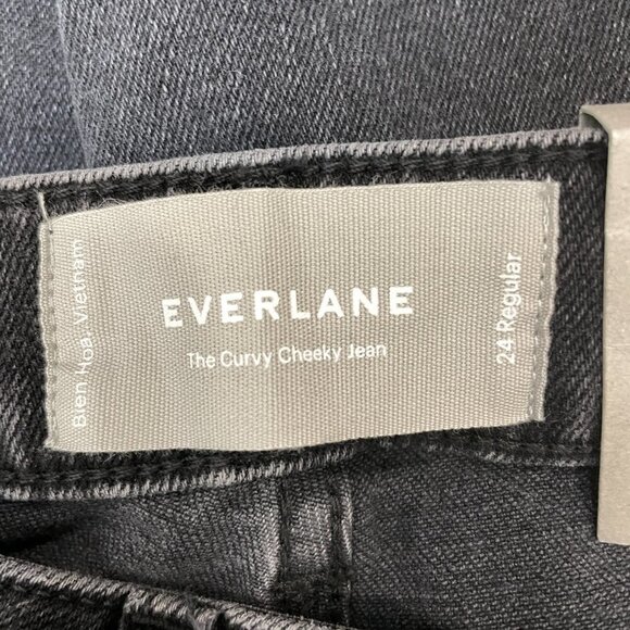 Everlane Women Size 24R The Curvy Cheeky Jean 90's Washed Black‎ Low Stretch NEW - Picture 6 of 8